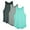 Black/Grey/Ice Green, variant on icyzone Women's Racerback Workout Tank Tops - Athletic Yoga Tops, Running Exercise Gym Shirts (Pack of 3)