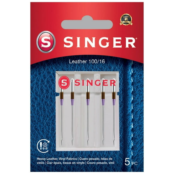 SINGER® Leather Sewing Machine Needles, Size 100/16 - 5 Count