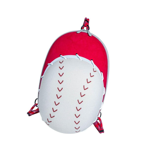 Estuche rígido para gorras de béisbol con cierre de cremallera, práctico porta sombreros para mujer Rojo