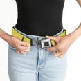 thumbnail image 6 of Buckle-Down Belt, Seatbelt Buckle Belt, Yellow, 34 to 52 Inches, 6 of 9