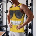 thumbnail image 5 of Daiia Smiling With Sunglasses Printed Men's Quick Dry Fit Muscle Tank Top Slim-Fit Tank Workout Tank Top Lightweight Sports Tank Top-X-Large, 5 of 7