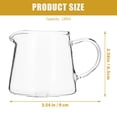 thumbnail image 6 of Clear Glass Mini Coffee Pot Creamer Pitcher Milk and Juice Cup, 6 of 6