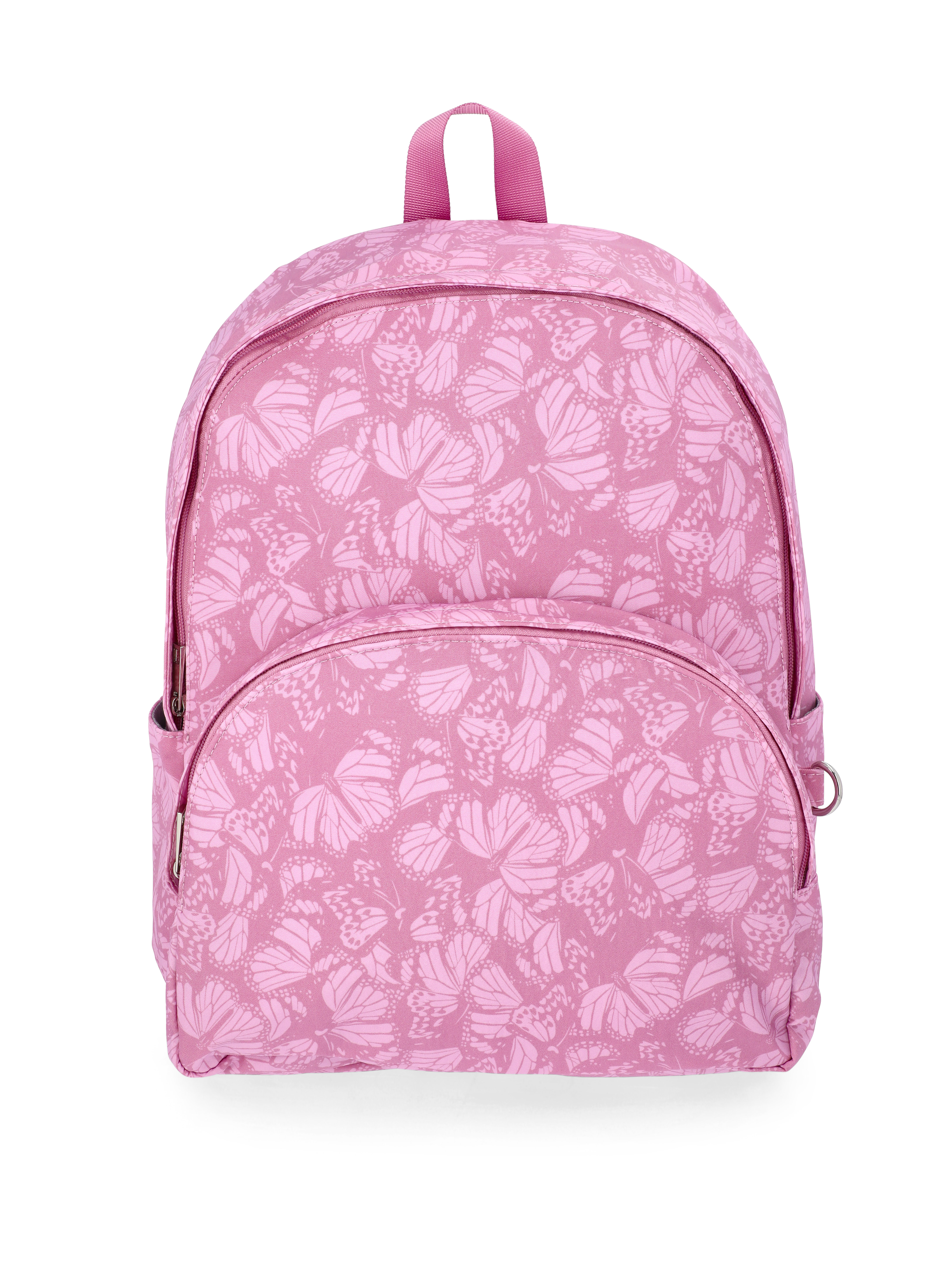 No Boundaries Women's Dome Backpack, Rosy Lilac Butterfly