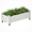 White, variant on Raised Garden Bed - Resin Plant Stand with Wheels and Drainage Plug for Flowers, Vegetables, Herbs in Backyard, Patio, Balcony(Gray)