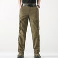 thumbnail image 2 of CHUOU Men's Straight Leg Outdoor Casual Trousers With Multiple Pockets And Loose Work Pants, 2 of 5