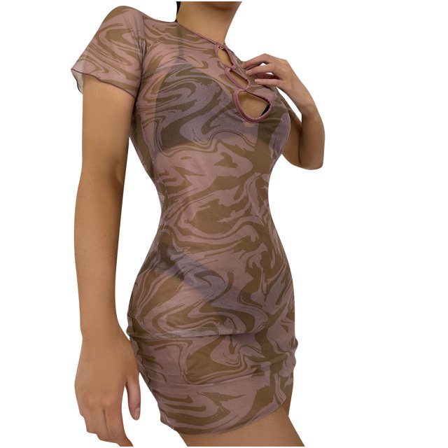 Mujeres moda sexy estampado tubo top sarongs cubrir blusa bata traje de baño Fridja nalpqowj52242