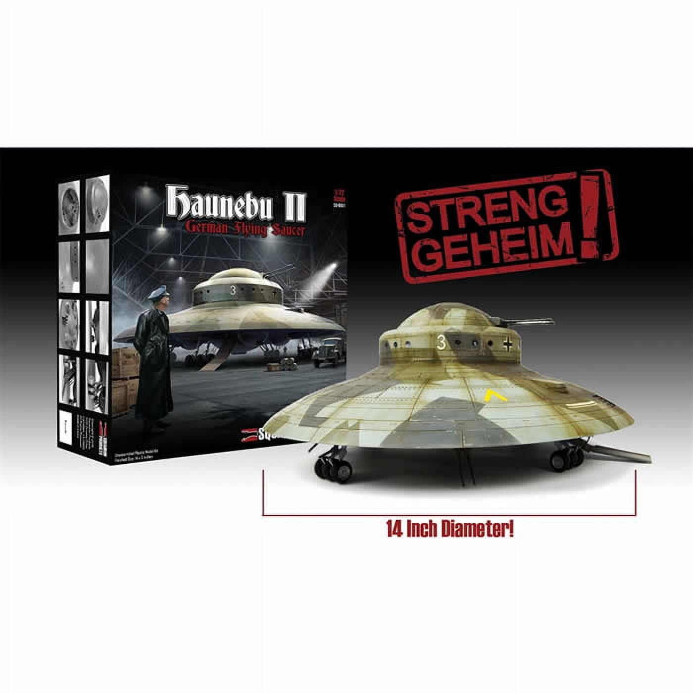 haunebu II WWII German Flying saucer 1/72 UFO model kit - Walmart.com