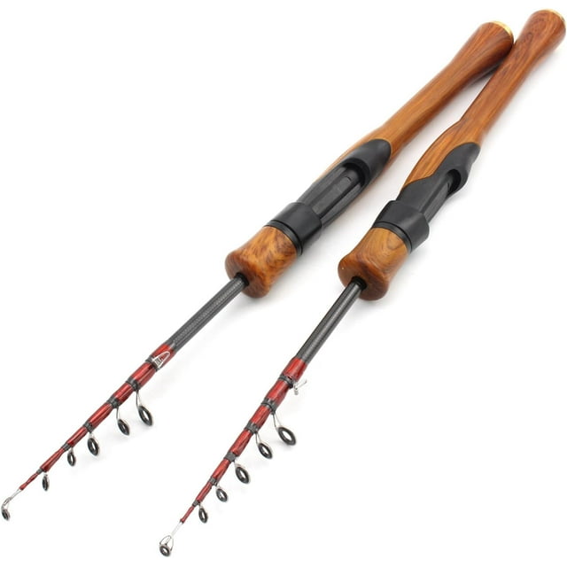 Woeilo Ultra Light Fishing Rod 6FT UL Power Telescopic Spinning Rod Fish Pole As the picture shown