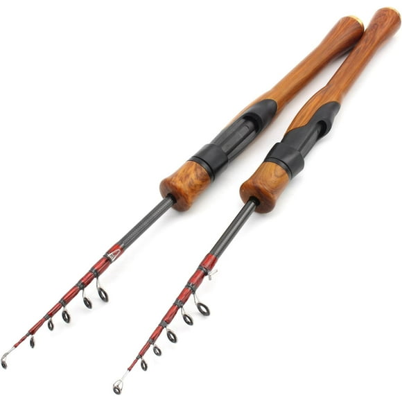 Woeilo Ultra Light Fishing Rod 6FT UL Power Telescopic Spinning Rod Fish Pole As the picture shown