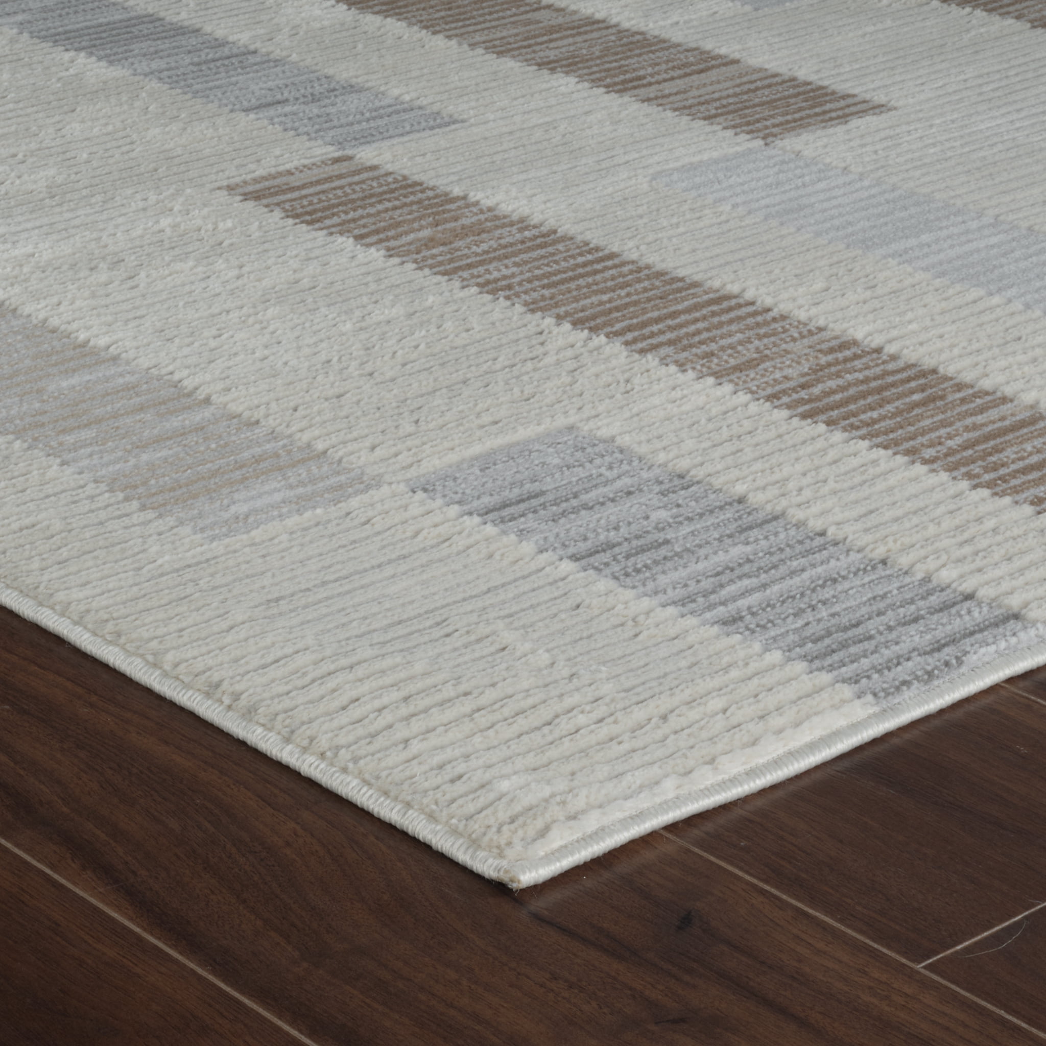 Rug Branch Nomad Abstract Indoor Area Rug, Beige Brown, Modern - Living Room, Bedroom, Dining Room, and Kitchen