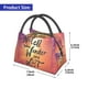 thumbnail image 2 of Fotbe Not All Who Wander Are Lost Bolsa Térmica Portátil con Estampado, Bolsa de Entrega de Alimentos Aislada, Bolsa Reutilizable de Gran Capacidad para Comidas y Supermercado, 2 of 6