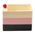 thumbnail image 4 of Organizador de joyas Caja de joyería giratoria Caja de almacenamiento de pendientes ligera Caja de almacenamiento de joyas para regalo de cumpleaños Rojo, 4 of 8