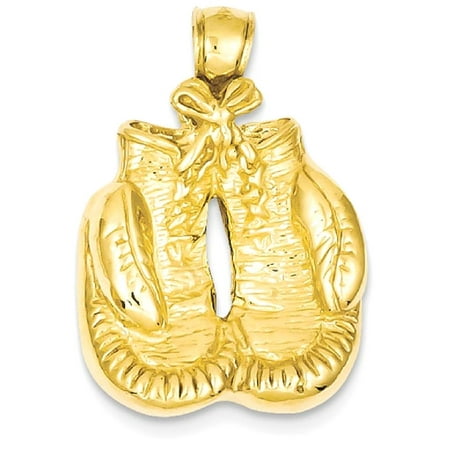 ICE CARATS 14kt Yellow Gold Solid Boxing Gloves Pendant Charm Necklace Sport Karate Fine Jewelry Ideal Gifts For Women Gift Set From Heart