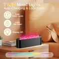 thumbnail image 3 of BOZLUN Colorful Flame Air Aroma Diffuser Humidifier, 7 Colors Changing Oil Diffuser, Noiseless Aroma Essential Oils Aromatherapy Diffusers for Large Room, Bedroom, Office, 3 of 10