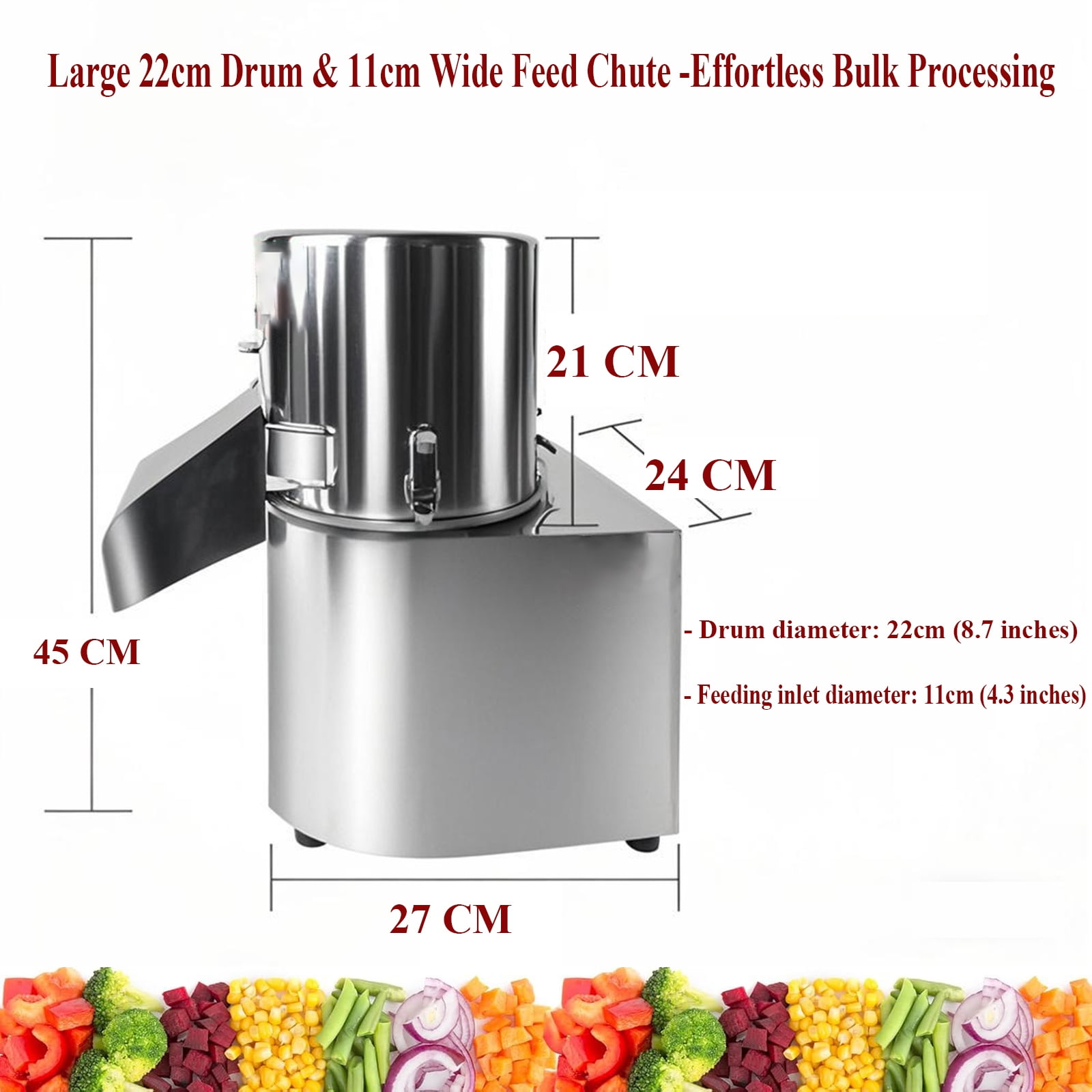 SHILINTONG Commercial Food Processors, Silver