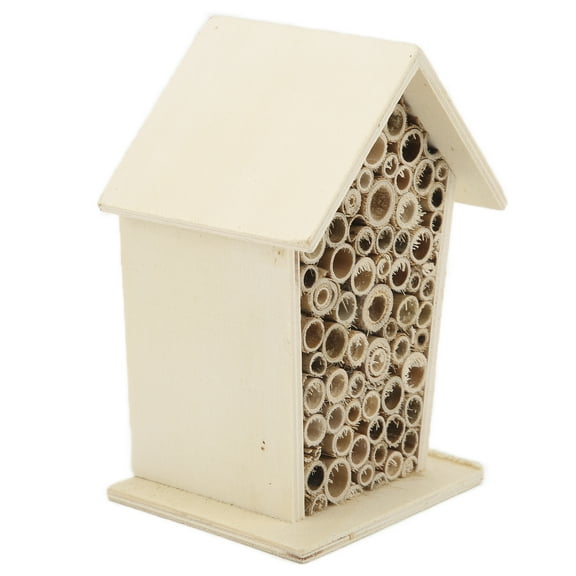 Wooden Bee House, Environmental Friendly Bee Box Nests For Outdoor For Garden