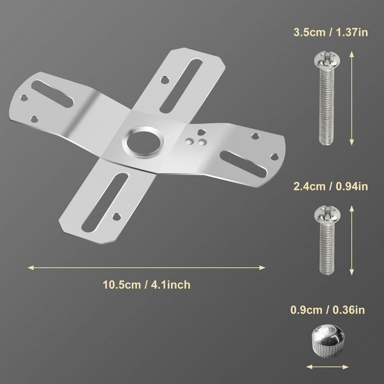 Qc Ceiling Light Fixture Mounting Bracket [Upgraded Version], Ceiling Fan  Mounting Bracket, Universal Light Fixture Parts with Screws, Swivel  Junction