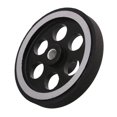 thumbnail image 3 of 2pcs 200X6mm Industrial Aluminum Rubber Measuring Rotary Encoder Meter Wheel,2 x Encoder Wheel 2 x Wrench,black & silver gray, 3 of 6