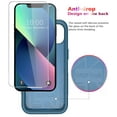 thumbnail image 5 of Diverbox for iPhone 13 Case [Shockproof] [Dropproof] [Tempered Glass Screen Protector + Camera Lens Protector],Heavy Duty Protection Phone Case Cover for Apple iPhone 13 (Blue), 5 of 7
