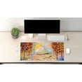 thumbnail image 1 of Desk Pad- Mount fuji - Gaming Mouse Pad - Portable Large Desk Pad - Non Slip Water Resistant Rubber Base-Gaming Mouse Pad Keyboard Pad, 1 of 4