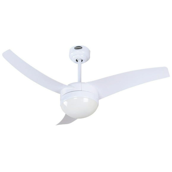 Ventilador de techo 42", 2 luces, acabado blanco, 3 aspas, 3 velocidades