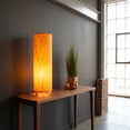 thumbnail image 4 of Eangee 24 Inch Cocoa Leaf Cylinder Table Lamp Orange, 4 of 7