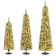 thumbnail image 6 of Resenkos Set of 3 Artificial Christmas Trees - Realistic Snow Detail, Green/Black, 6 of 8