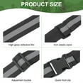 thumbnail image 3 of Uxcell Reflective Safety Belt, Hi-Vis Safety Belt Adjustable Reflective Glow Belt Outdoor Running Gear Black, 3 of 7