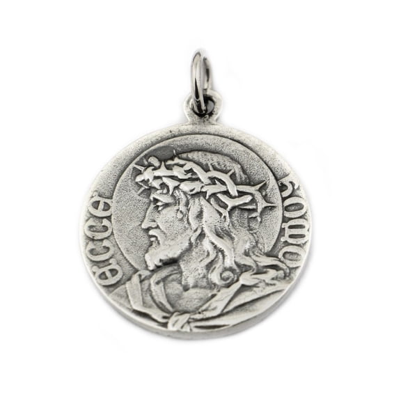 LINSION 925 Sterling Silver Virgin Mary Madonna Jesus Christ Charms Pendant TA97