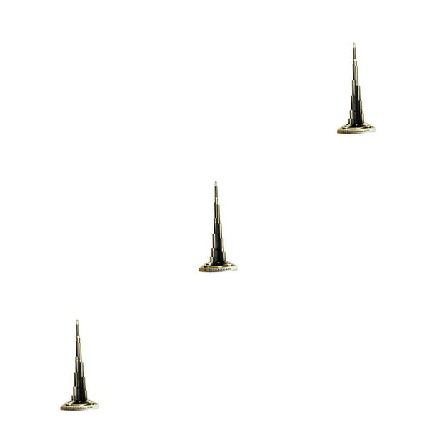Modelo de construcción Wosthever Burj Khalifa Dubai Aleación 12cm 18cm Bronce descolorido