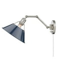 thumbnail image 5 of Golden Lighting Orwell Industrial 1-Light Swing Arm Sconce Pewter Grey Steel, 5 of 5