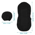 thumbnail image 3 of Delantero Asiento Cubierta Kit Tela Tela Asiento Almohadilla para Coche Auto Camión Negro, 3 of 6