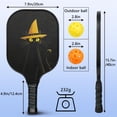thumbnail image 4 of Pickleball Paddles Set Of 2, Fiberglass Surface, Horrible Theme, 4 Balls & Bag, 4 of 5