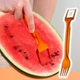 thumbnail image 1 of Oleegame 1PC Tomato Slicer And Lemon Slicer Stainless Steel Fruit Cutter Cut Watermelon Segmentation Watermelon Cutting Tool Fruit Cutting Fork Kitchen Small Tool, 1 of 5