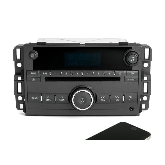 Restored 2007 Buick Lucerne OEM Original AMFM CD Player w Aux Bluetooth Upgrade 25776332 (Refurbished)