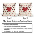thumbnail image 6 of Valentines Day Pillow Covers 16x16 Inch Set of 2 Red Heart White Envelope Cotton Linen Decorative Throw Pillow Case Holiday Print Cushion Covers for Bedroom Sofa Living Room Chair Home Decor, 6 of 6