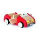 thumbnail image 5 of Casa de muñecas con forma de coche de juguete familiar, de madera, para casa de muñecas, color rojo, 5 of 5