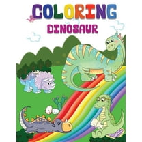 Coloring Dinosaur: Jumbo Kids Coloring & Activity Book Ages 4-8, (Paperback)