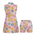 thumbnail image 5 of COEQINE Easter Bunny Egg Pink Print Golf Dresses for Women with Built in Shorts and Pockets Sleeveless Quick Dry Soft Pickleball Dresses Breathable 2 Pieces Zip Up Workout Outfits, 2XL, 5 of 7