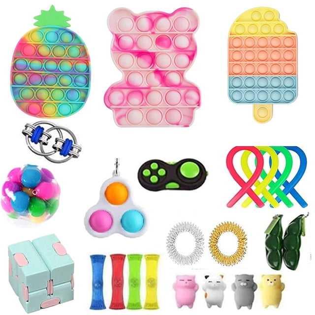 Juguete sensorial Push Bubble Fidget para aliviar el estrés del autismo
