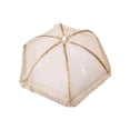 thumbnail image 2 of Cubierta de malla para alimentos, cubierta de cúpula para alimentos, platos multifuncionales, cuencos, cubiertas para platos para servir, utensilios d Redondo Dorado, 2 of 8
