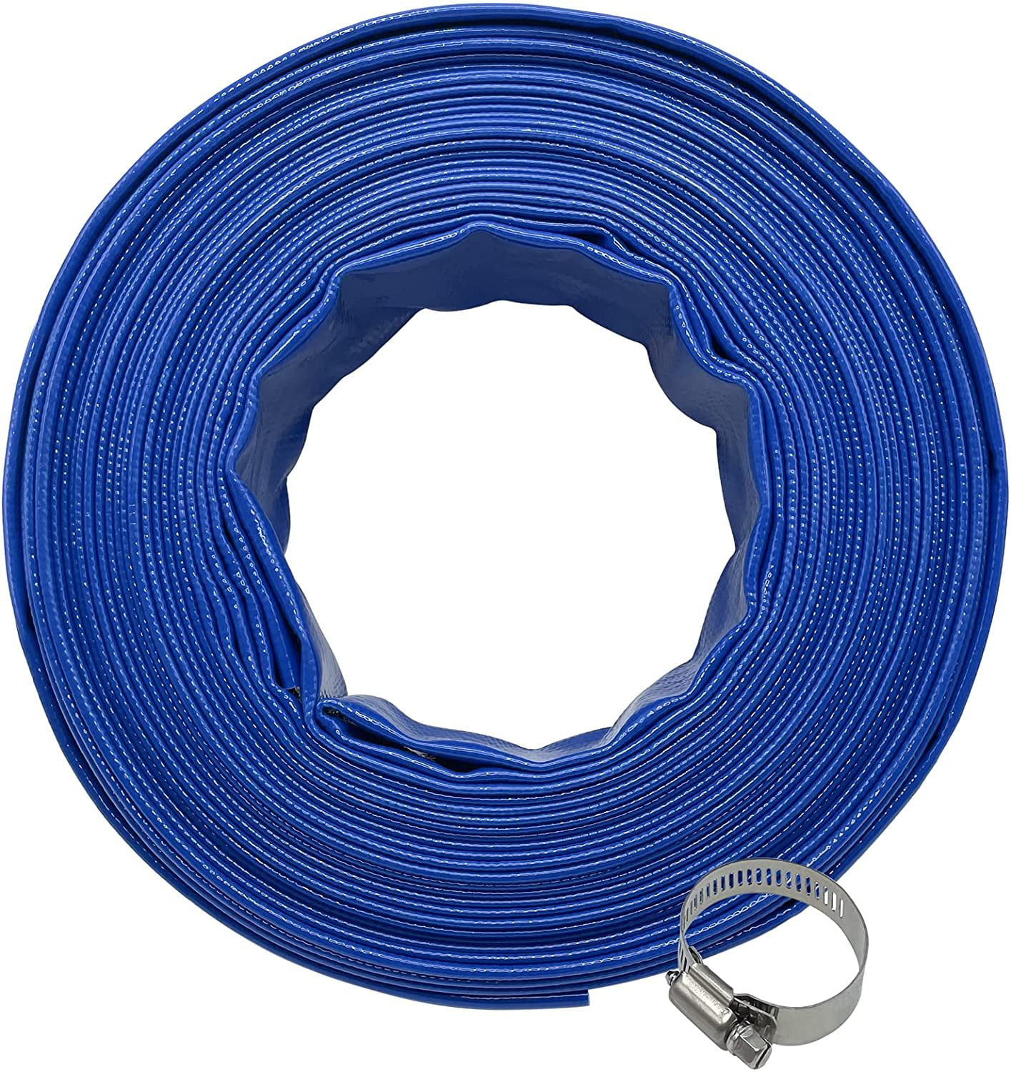 Pool Pump Hose For Discharge Poolzilla Swimming Pool Backwash Hose 2x100' Drain Hose For Above Ground Pools and Inground Pools- Durable PVC Pool Filter Hose 1 Hose