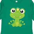 thumbnail image 4 of Inktastic Cute Frog, Green Frog, Frog Princess, Crown Girls Long Sleeve Toddler T-Shirt, 4 of 5