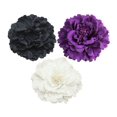 thumbnail image 3 of Horquilla para el pelo con flores de peonía de Bohemia para mujer, broche de flores para viajes, fiestas y festivales (blanco), 3 of 4