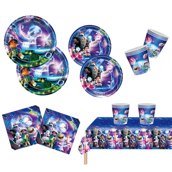 Elio Party Supplies Set Plates Cups Tablecloth Napkins Theme Birthday Decorations