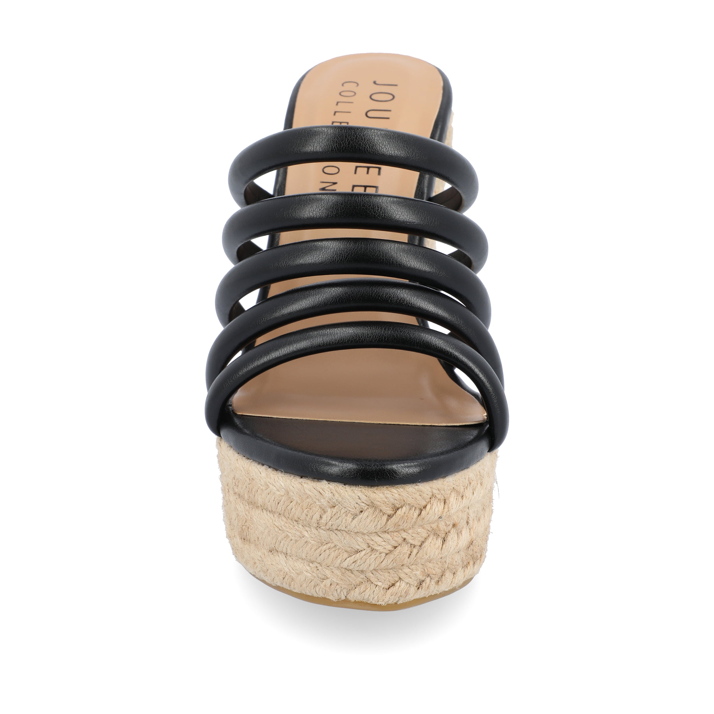 Journee Womens Cynthie Slip On Espadrille Wedge Sandals