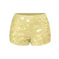 thumbnail image 6 of LWavelet Women's Low Rise Sequin Mini Shorts for Club & Costume Wear Yellow 2XL, 6 of 7