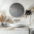 thumbnail image 4 of Cute Cat Metal Towel Ring Cute Animal Towel Holder Peeping Cat Bath Towel Ring for Wall Black Art Towel Rack Wall Mounted for Bathroom Kitchen Towel Hanger Home Decors Gift, 4 of 5