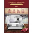 FOHERE Meat Slicer Electric Deli Food Slicer with 7.5" Removable Stainless Steel Blade, Cuts Meat, Cheese, Bread, Silver