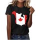 thumbnail image 1 of Tops de Cuello Redondo para las Mujeres Nuevo Suéter de Manga Corta, Camiseta de Poliéster Impresa Casual, 1 of 3
